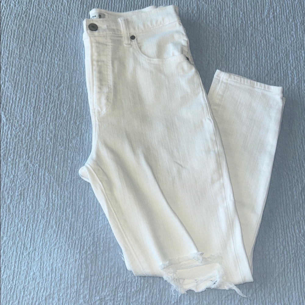 Abercrombie & Fitch Cream High Rise Jeans